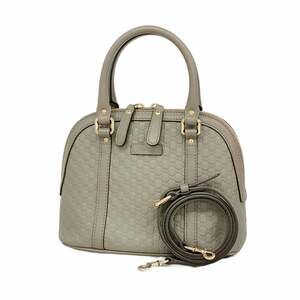 Gucci handbag, Guccissima pattern, 449654, leather, gray, 2-way bag for women...